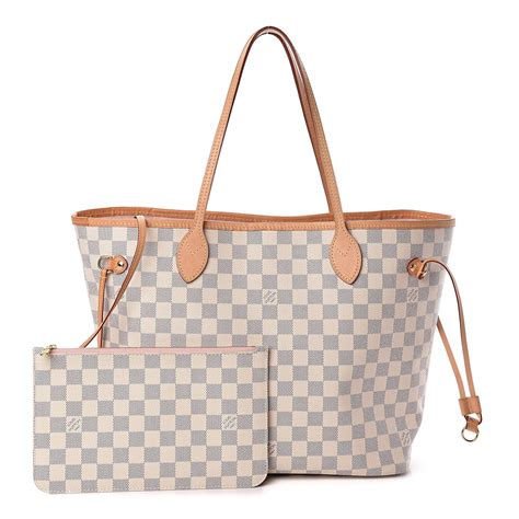 louis vuitton damier azur neo neverfull mm rose ballerine|Neverfull MM Damier Ebene .